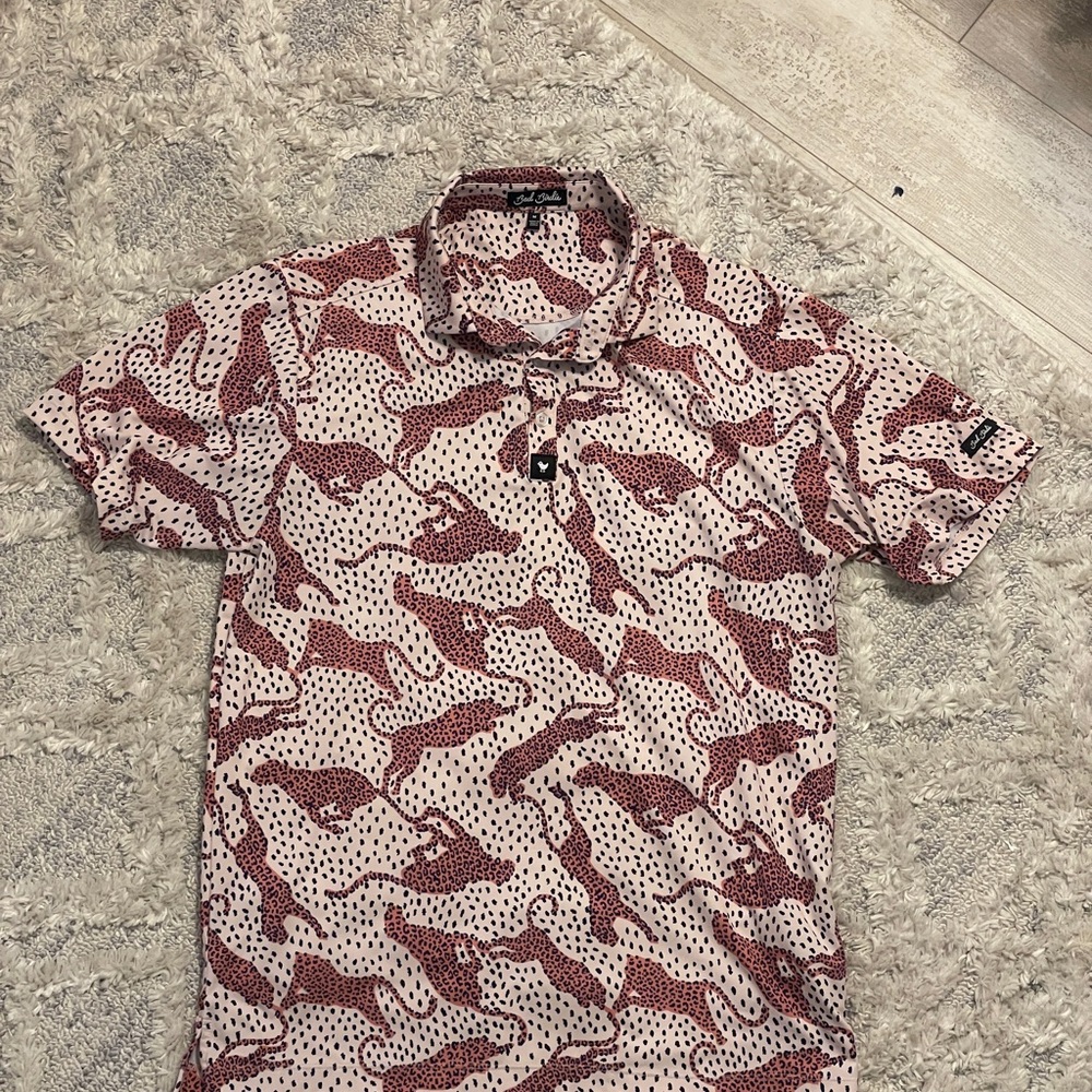 Bad Birdie Patterned Golf Polo